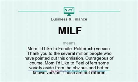 what is the definition of a milf|MILF Definition & Meaning